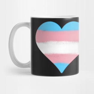 Transgender Flag Heart Mug